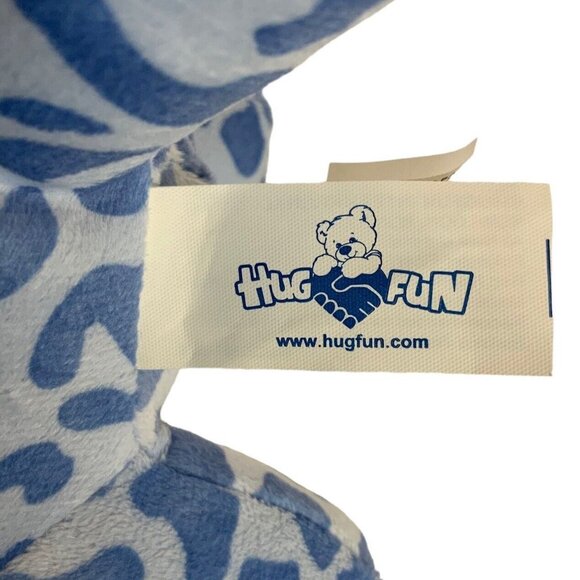 Hugfun Plush Blue Stegosaurus Dinosaur Glitter Spikes Heart Appliqué Walmart - Picture 8 of 8